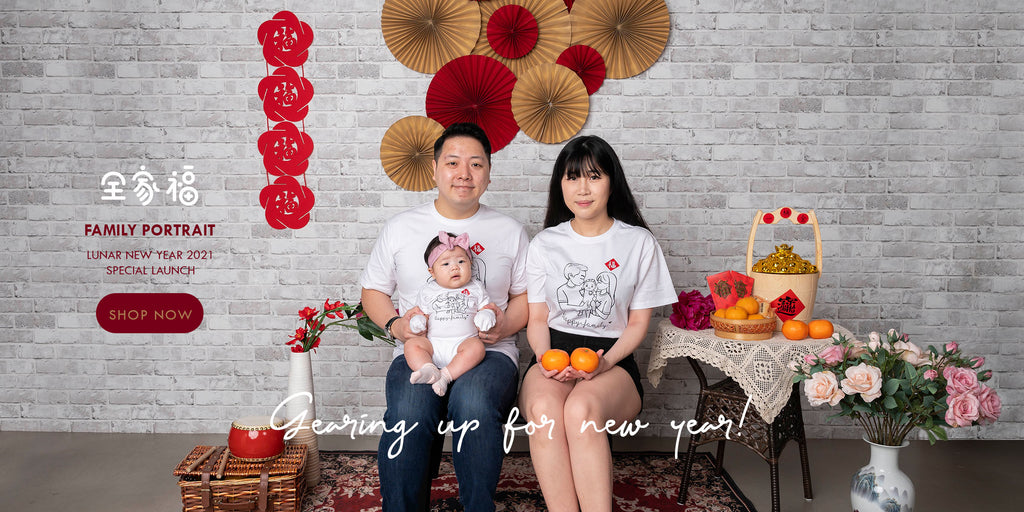 Complimentary Family Portrait in both coloured/outlined in soft copy