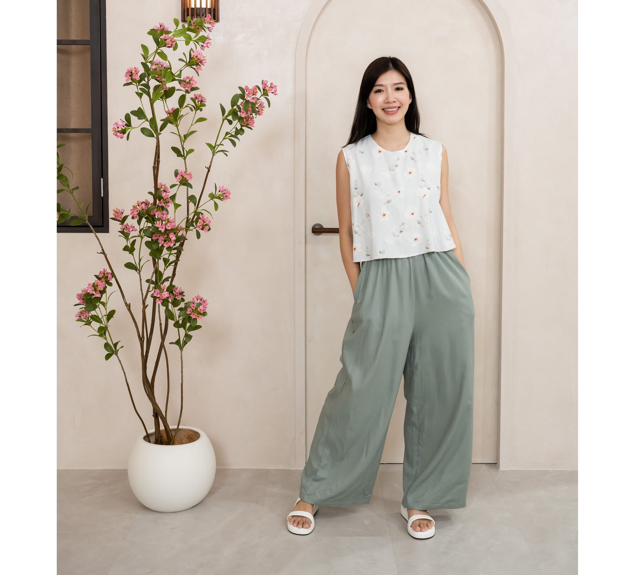 ワンピース SOOR PLOOM Edith dress leaf print 3y Soor Ploom Edith Dress - Edelweiss – Casp Baby Mommy & Me