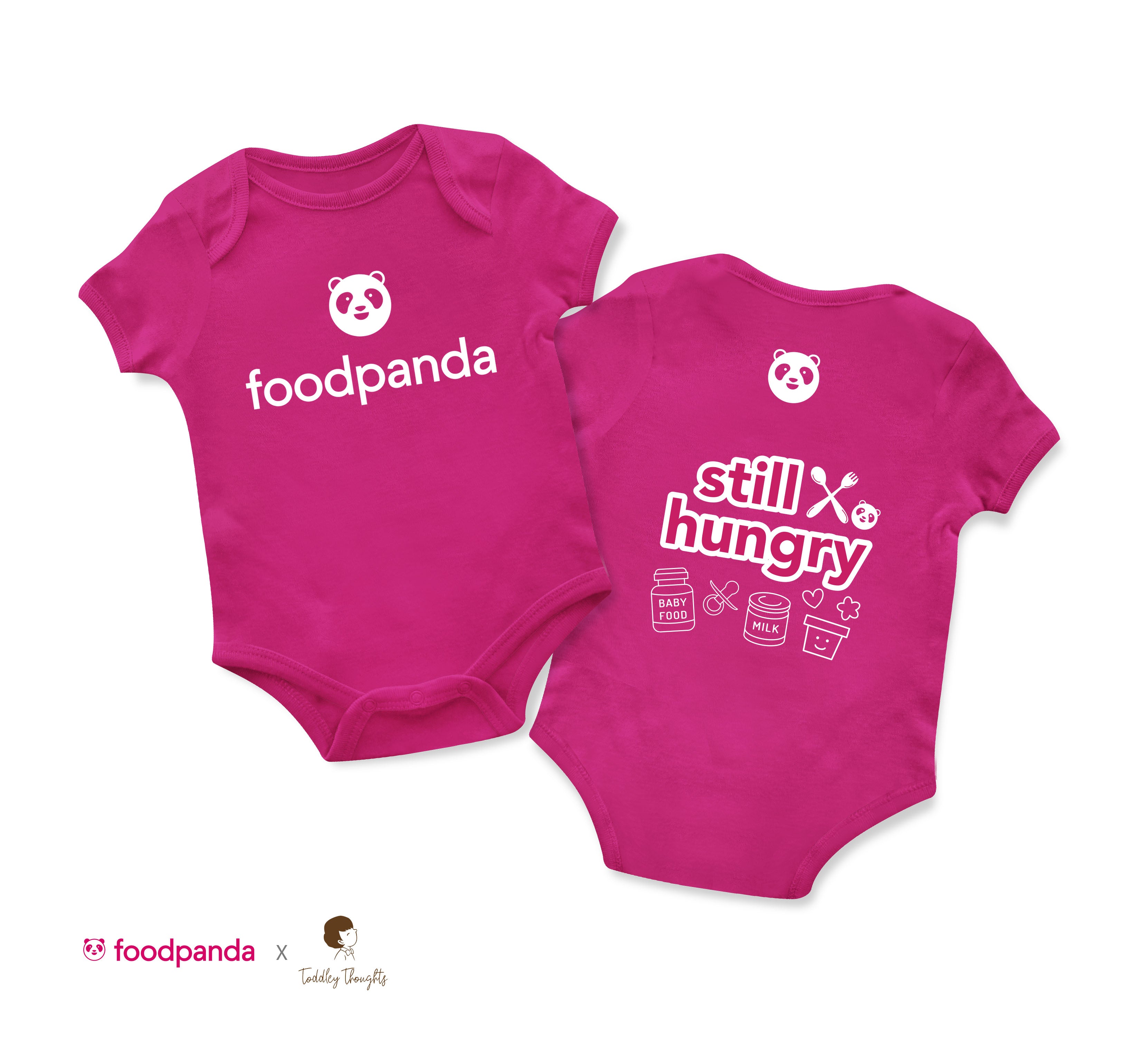 Foodpanda Baby Onesie [Pink/White] – Toddley Thoughts-Award Winning Family  Tees